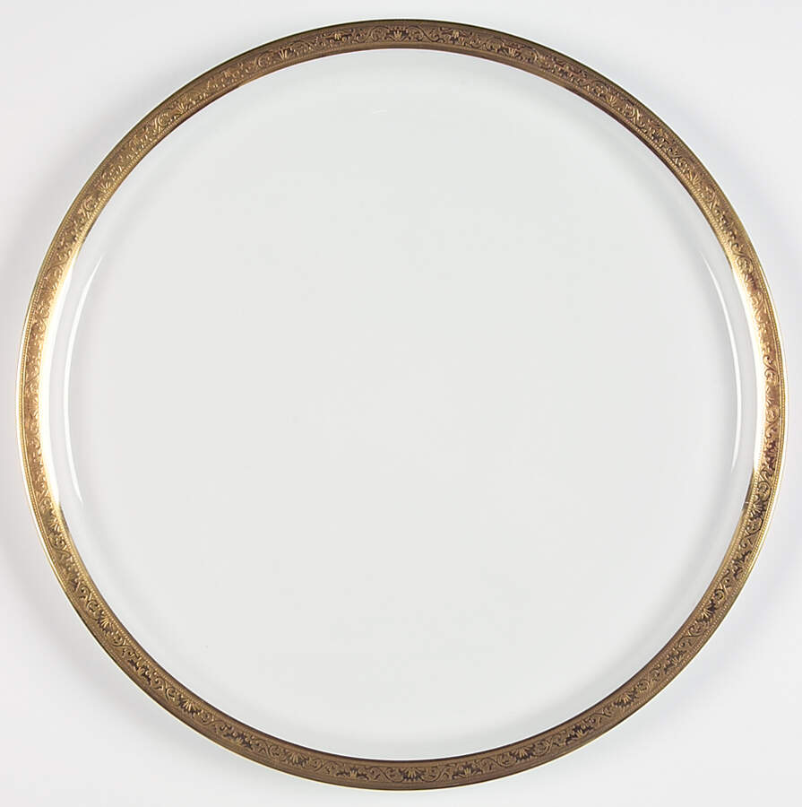 Ambassador Gold Cake Plate by Ceralene-1