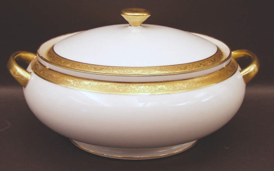 Ambassador Gold Tureen &  Lid by Ceralene-1