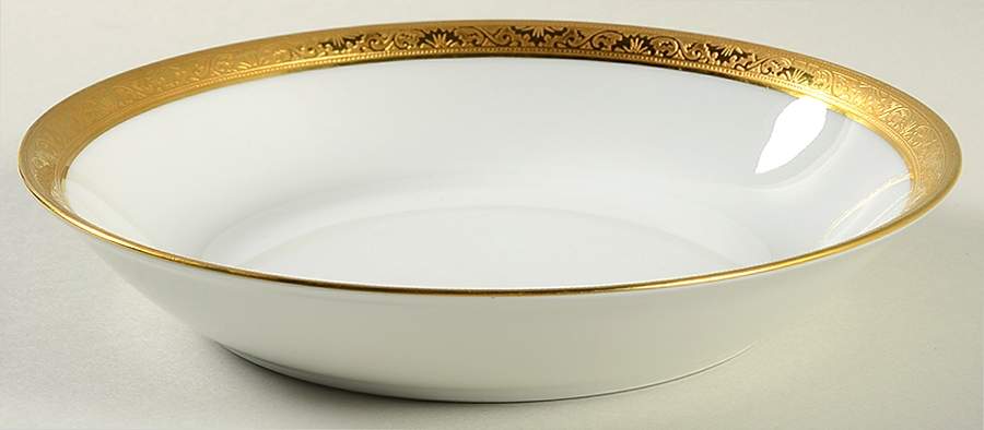 Ambassador Gold Coupe Soup Bowl by Ceralene-1
