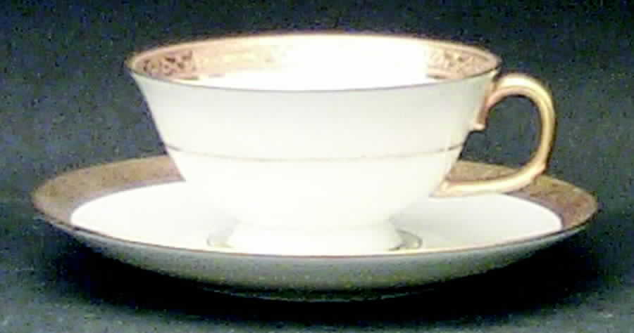 Ambassador Gold Footed Cup & Saucer Set by Ceralene-1