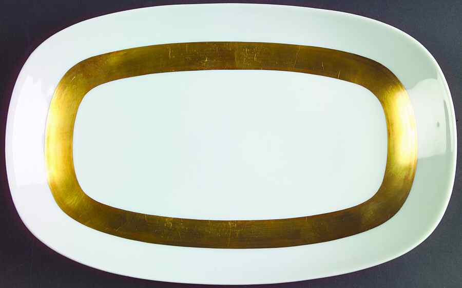 Anneau D'Or 11" Rectangular Serving Platter by Ceralene-1