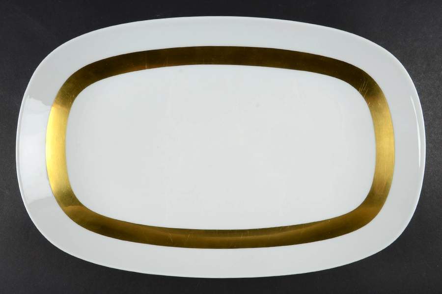 Anneau D'Or 13" Oval Serving Platter by Ceralene-1