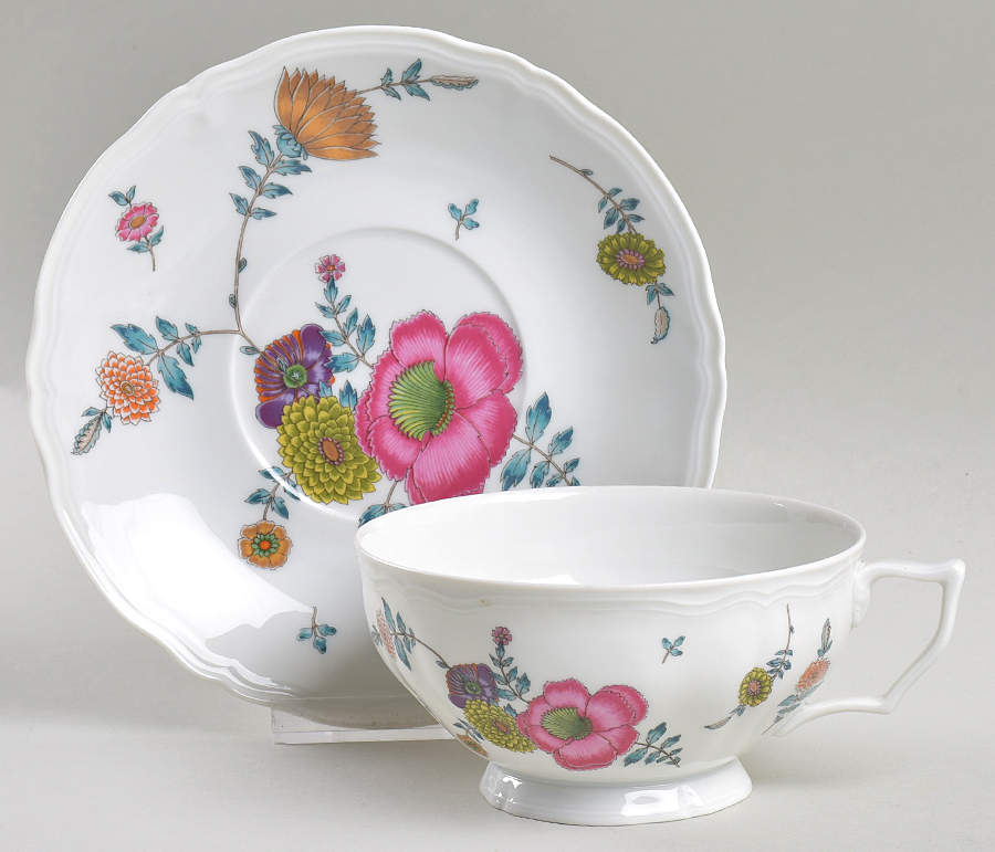 Anemones Breakfast Cup & Saucer Set by Ceralene-1