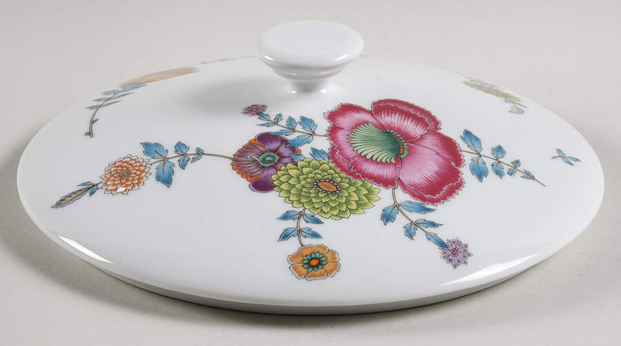 Anemones Lid for Round Vegetable by Ceralene-1