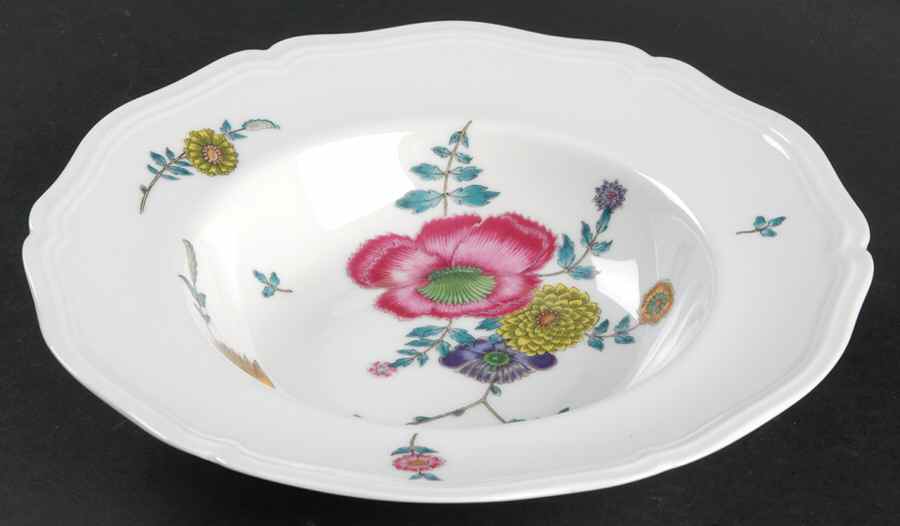 Anemones Rim Soup Bowl by Ceralene-1
