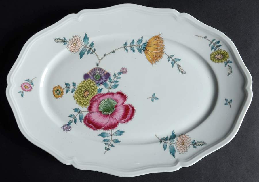 Anemones 13" Oval Serving Platter by Ceralene-1