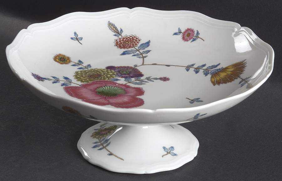 Anemones Round Compote (Height X Width) by Ceralene-1