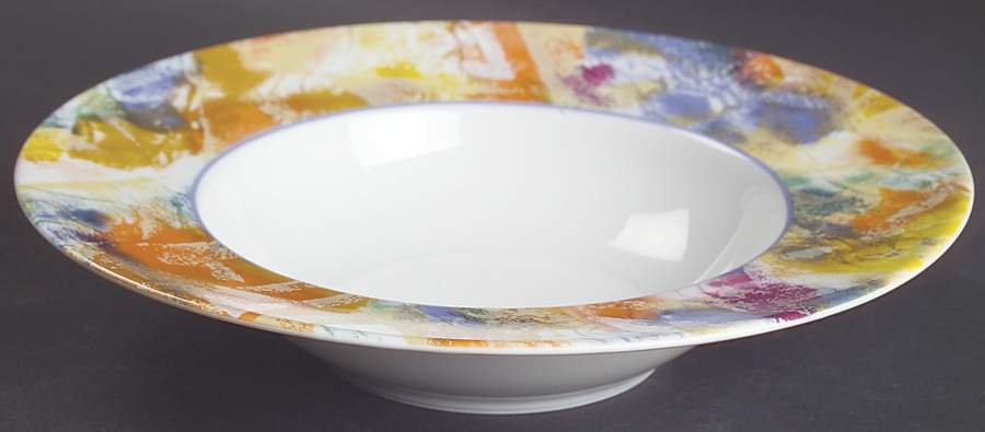 Arlequin Rim Soup Bowl by Ceralene-1