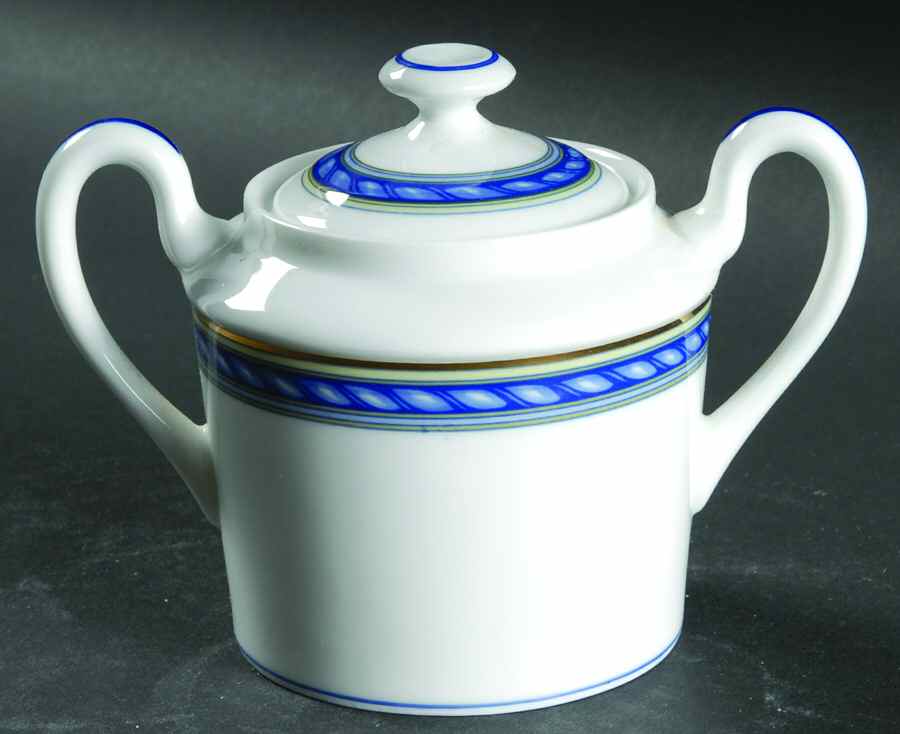 Biarritz Sugar Bowl & Lid by Ceralene-1