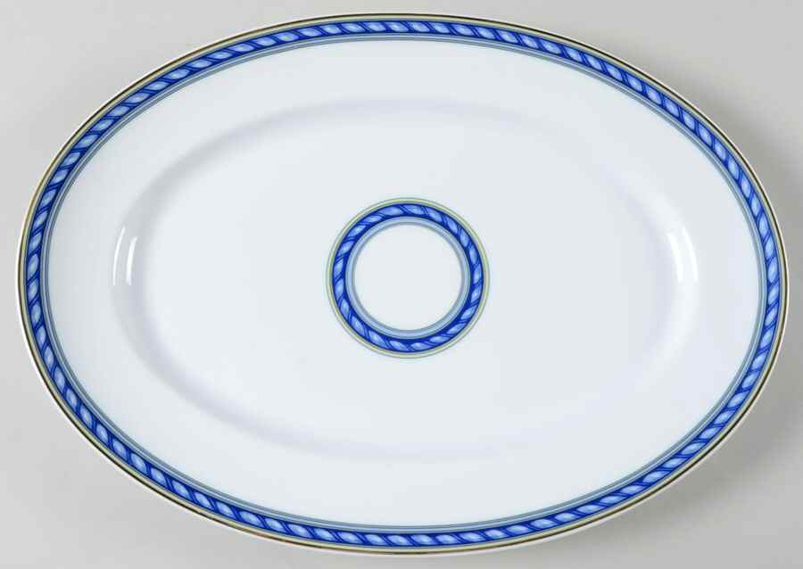 Biarritz 14" Oval Serving Platter by Ceralene-1