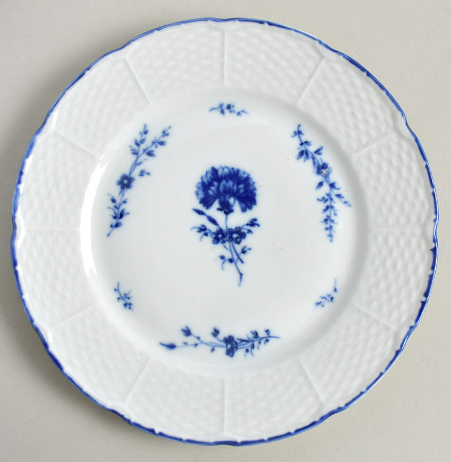 Blue Carnation Salad Plate by Ceralene-1