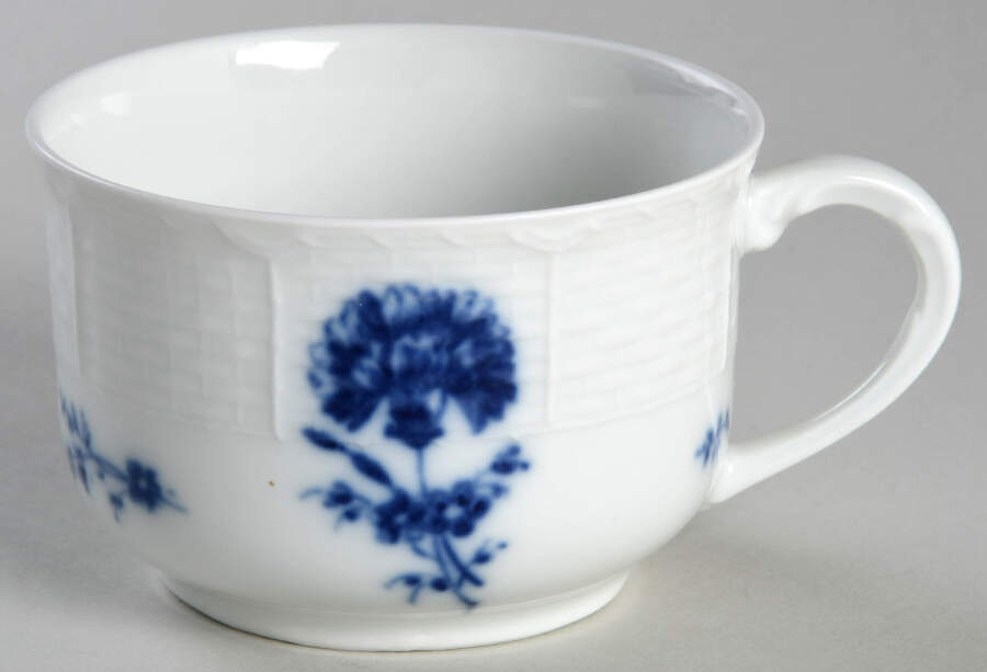 Blue Carnation Flat Cup by Ceralene-1