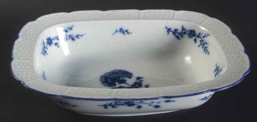 Blue Carnation 10" Oval Vegetable Bowl by Ceralene-1