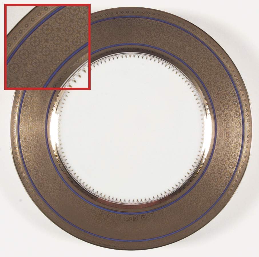 Byzance Blue Dinner Plate by Ceralene-1