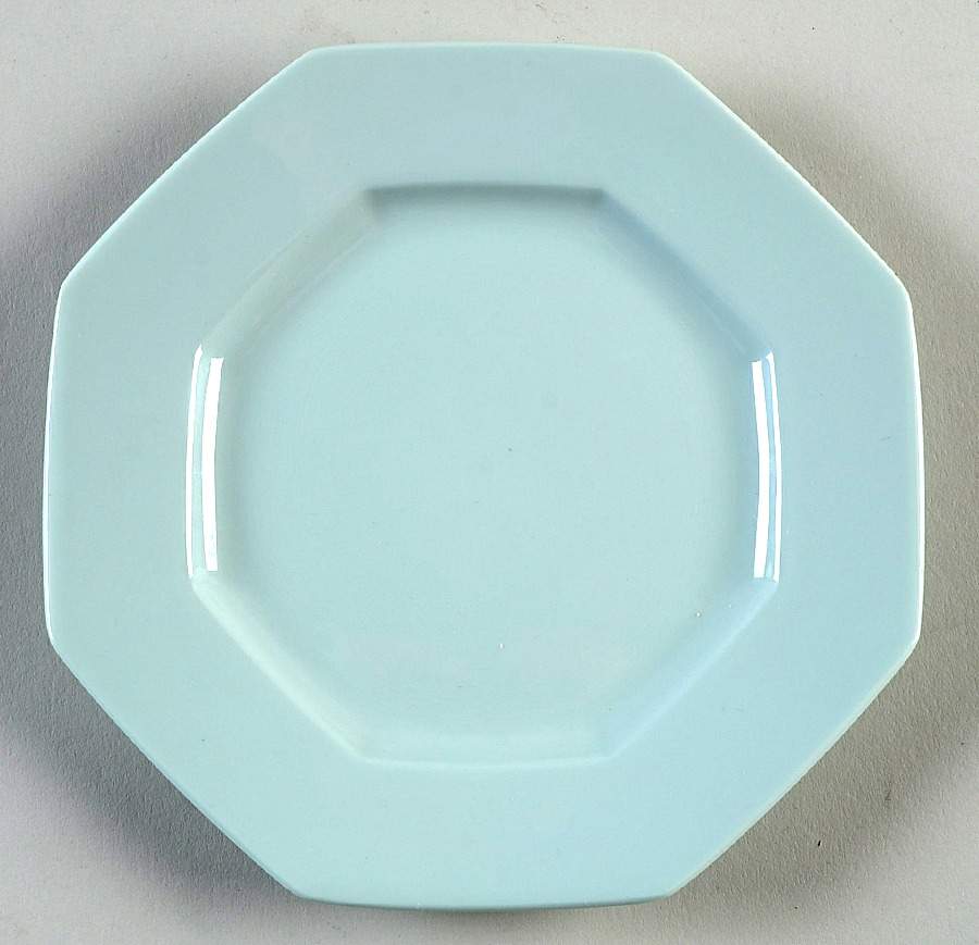Celadon Octagonal Bread & Butter Plate by Ceralene-1