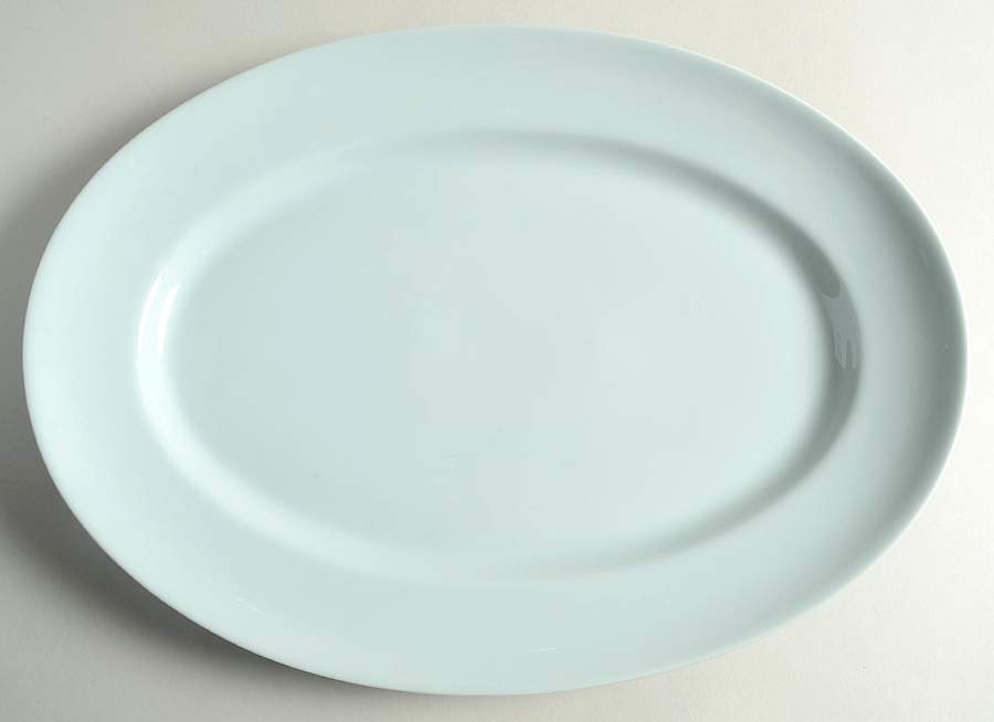 Celadon 14" Oval Serving Platter by Ceralene-1