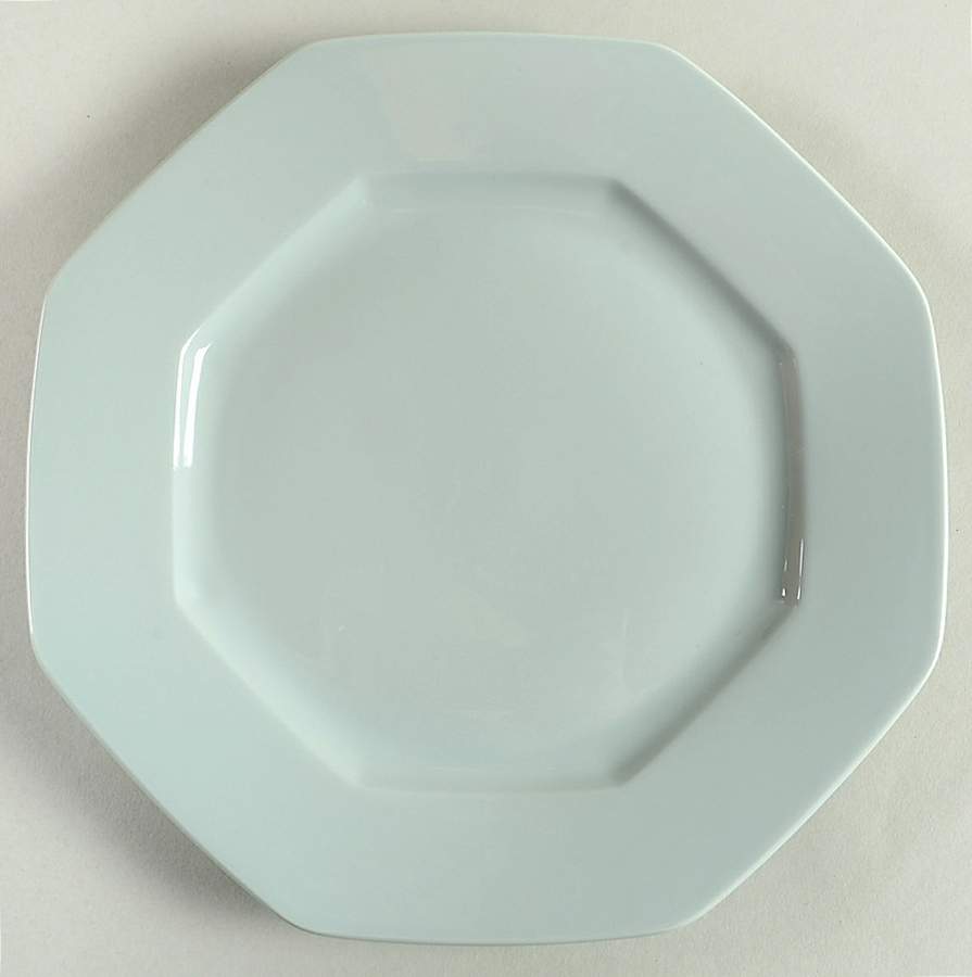Celadon Octagonal Luncheon Plate by Ceralene-1