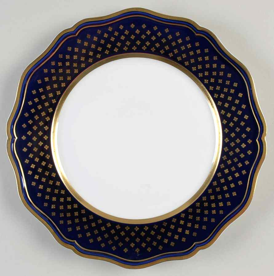 Malmaison Cobalt Blue Dinner Plate by Ceralene-1