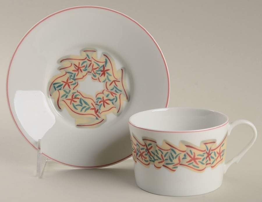 CER5 Flat Cup & Saucer Set by Ceralene-1