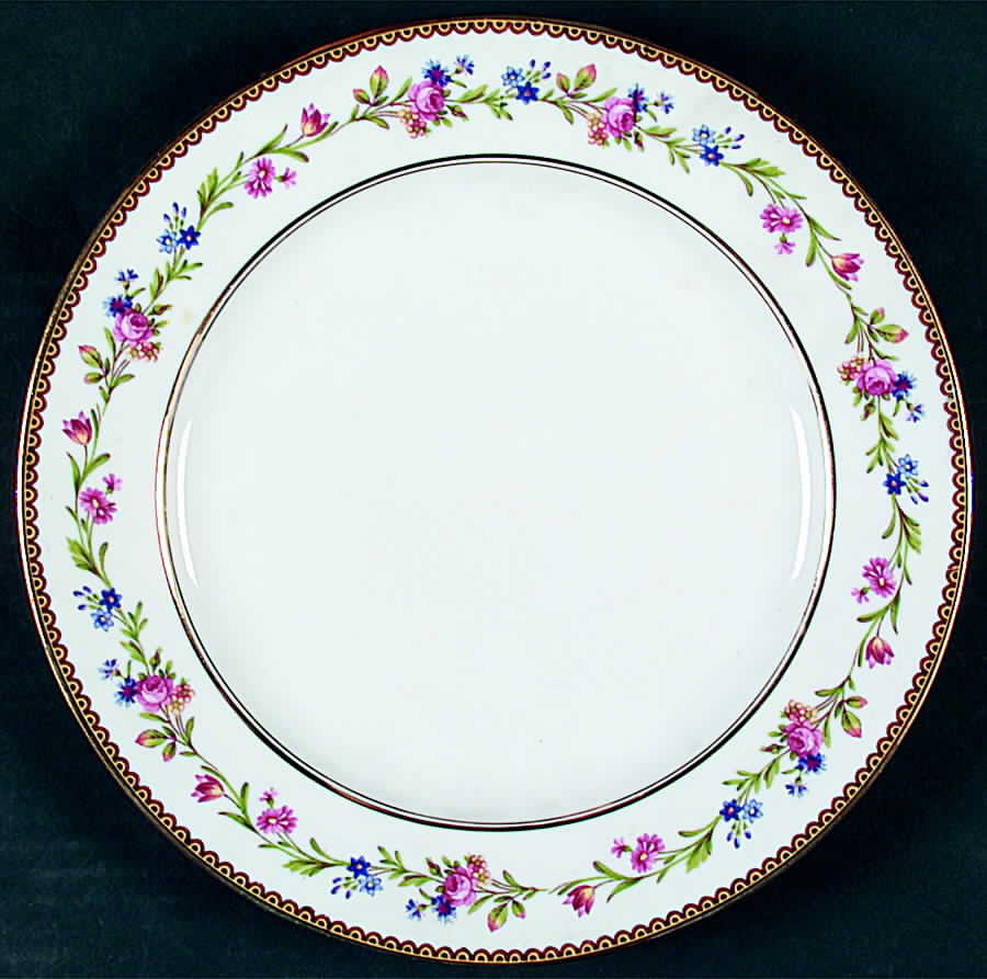 Country Flowers Dinner Plate by Ceralene-1