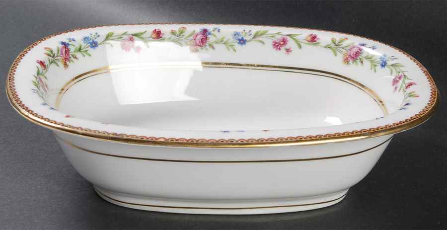 Country Flowers 9" Oval Vegetable Bowl by Ceralene-1