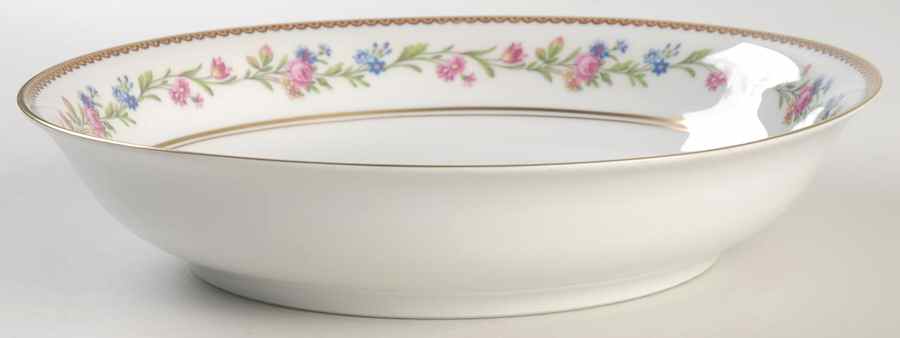 Country Flowers 9" Round Vegetable Bowl by Ceralene-1