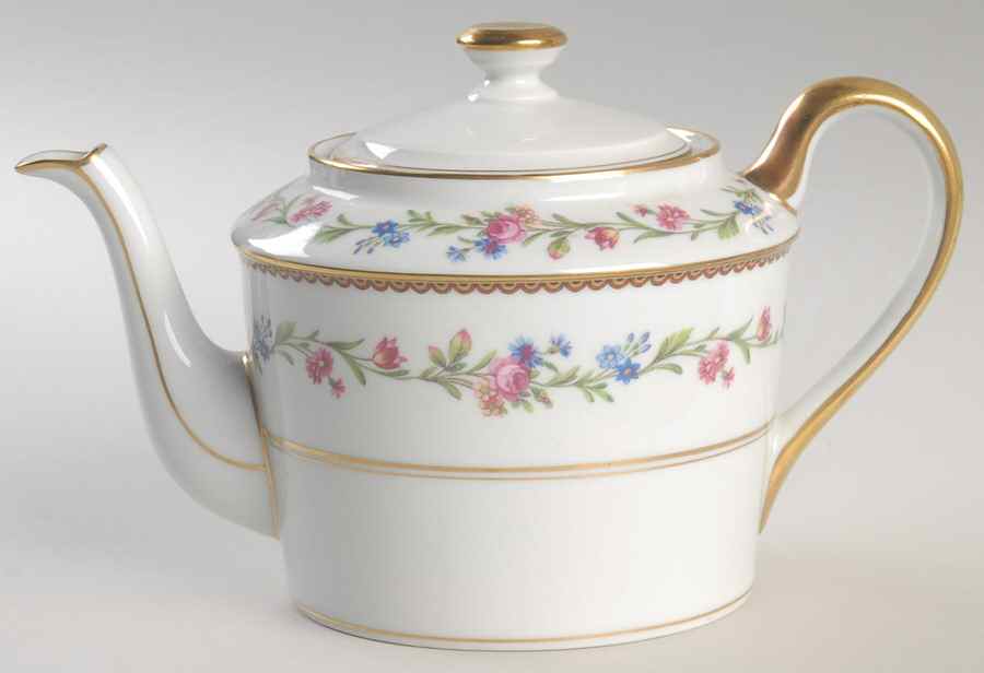 Country Flowers Teapot & Lid by Ceralene-1