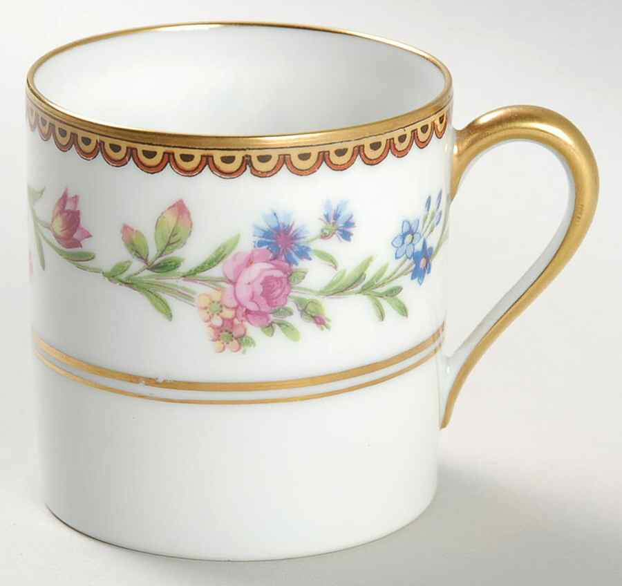 Country Flowers Flat Demitasse Cup by Ceralene-1