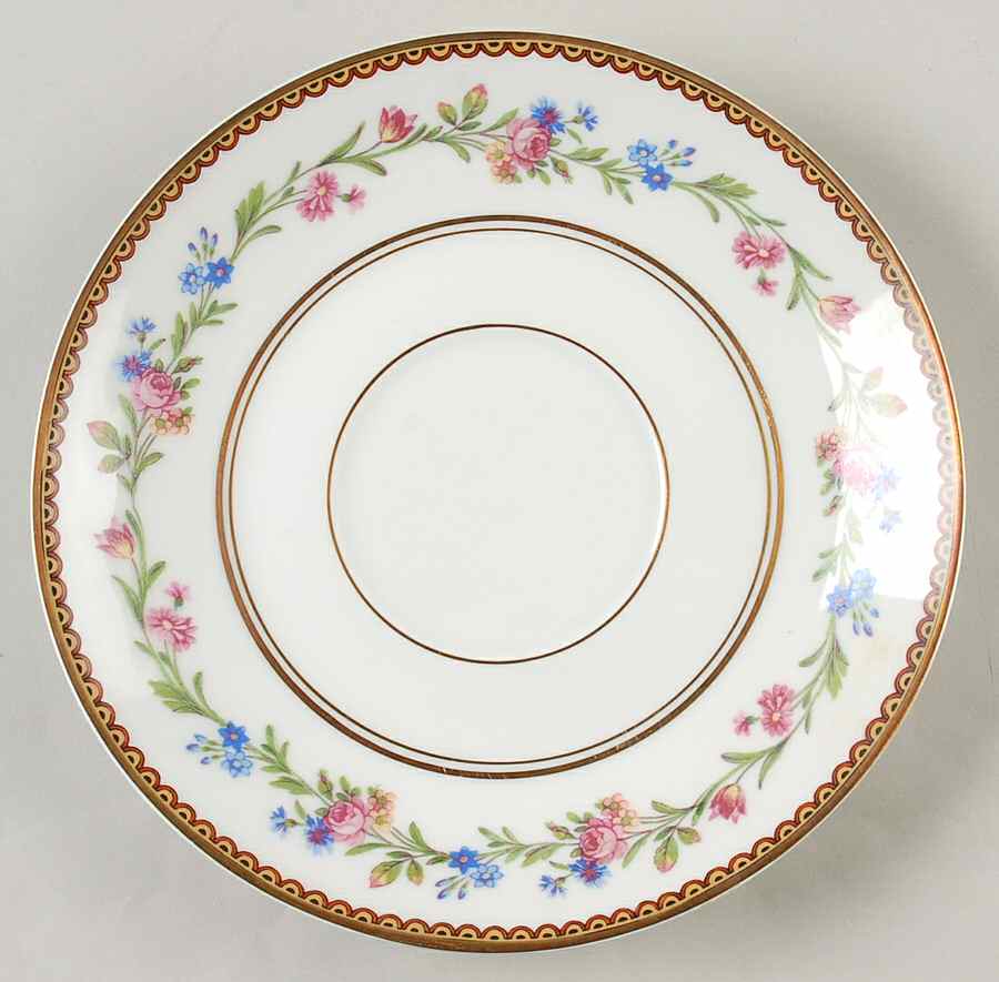 Country Flowers Saucer for Cream Soup Bowl by Ceralene-1