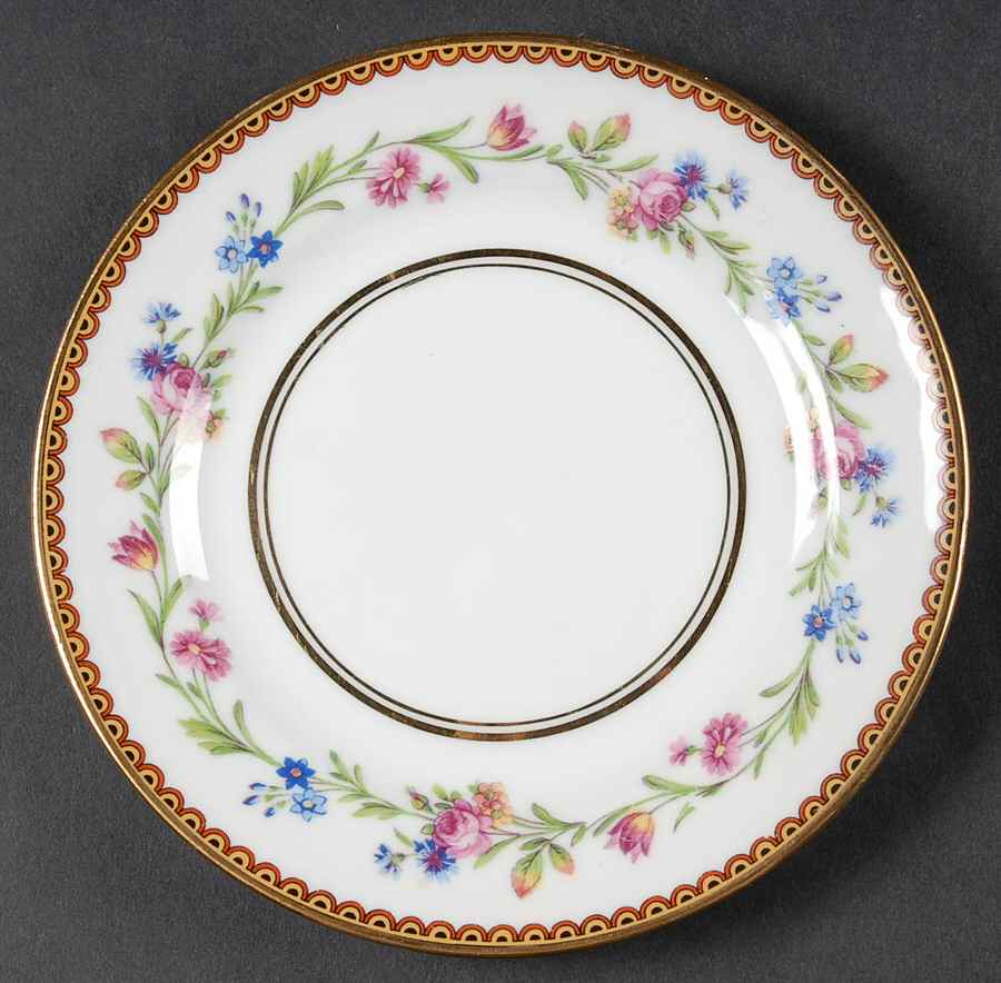 Country Flowers Small Bread & Butter Plate by Ceralene-1