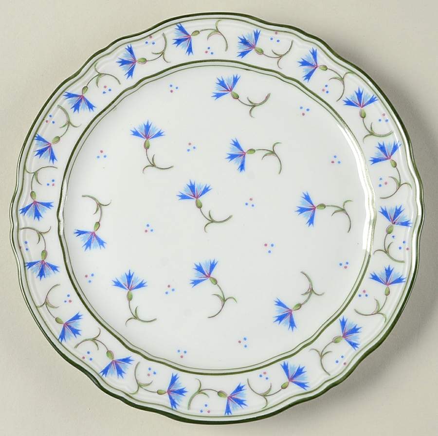 Cornflower Bread & Butter Plate by Ceralene-1