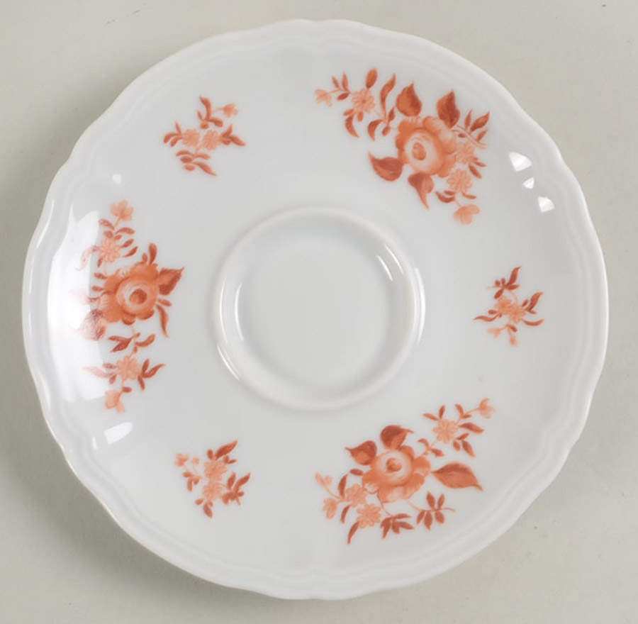 Copper Rose Saucer for Demitasse Cup by Ceralene-1