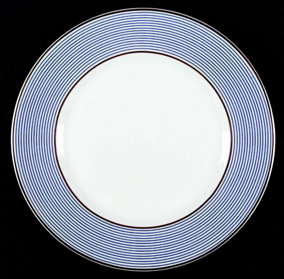Crinoline Blue Dinner Plate by Ceralene-1