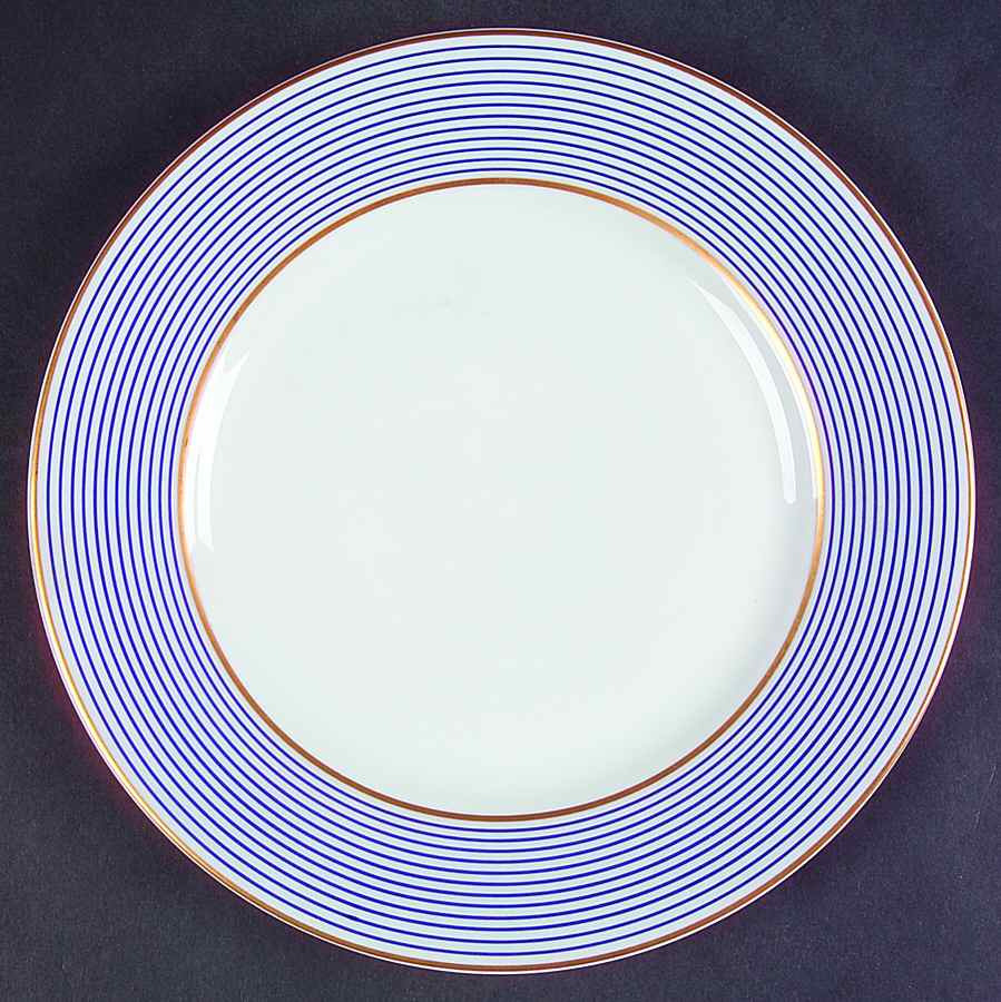 Crinoline Blue Dessert Luncheon Plate by Ceralene-1