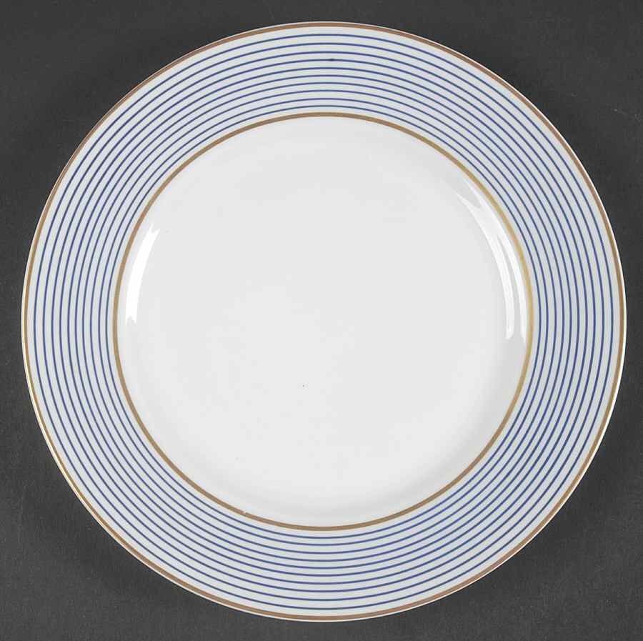 Crinoline Blue Salad Plate by Ceralene-1