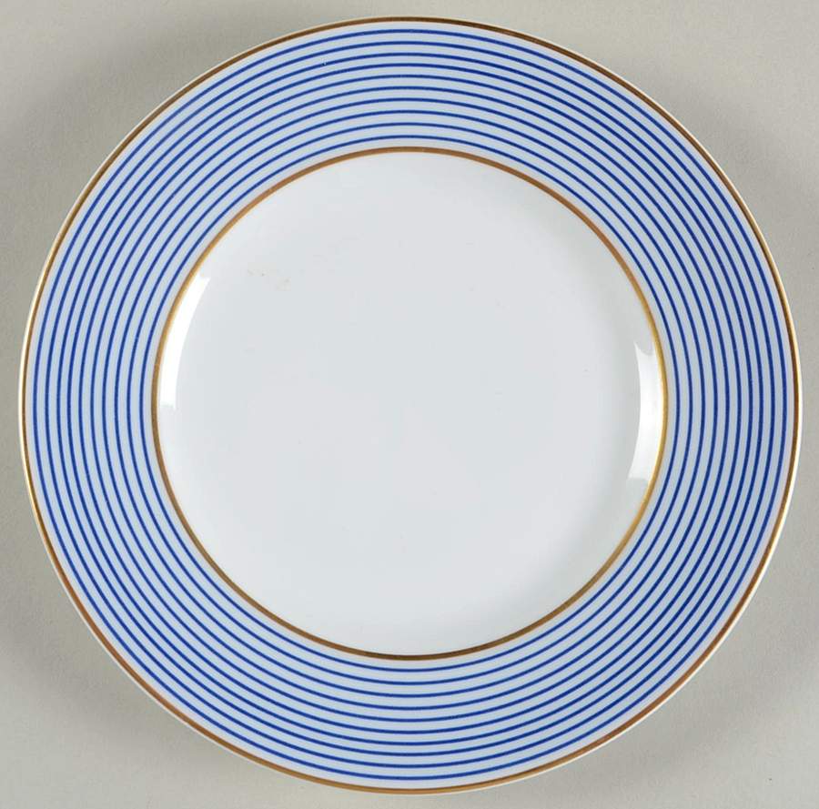 Crinoline Blue Bread & Butter Plate by Ceralene-1