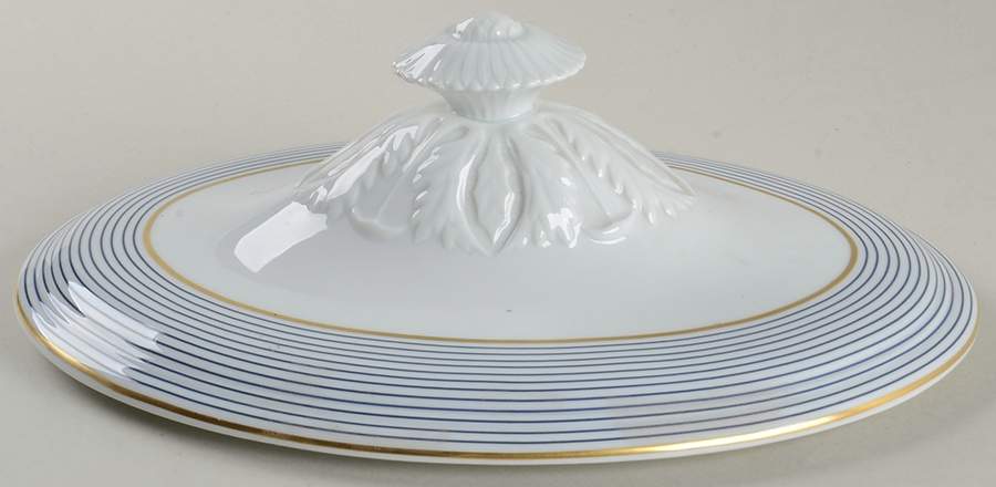 Crinoline Blue Lid for Tureen by Ceralene-1