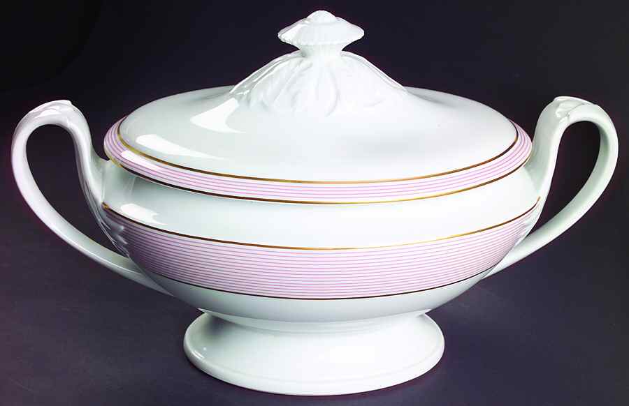 Crinoline Pink Directoire Tureen & Lid by Ceralene-1