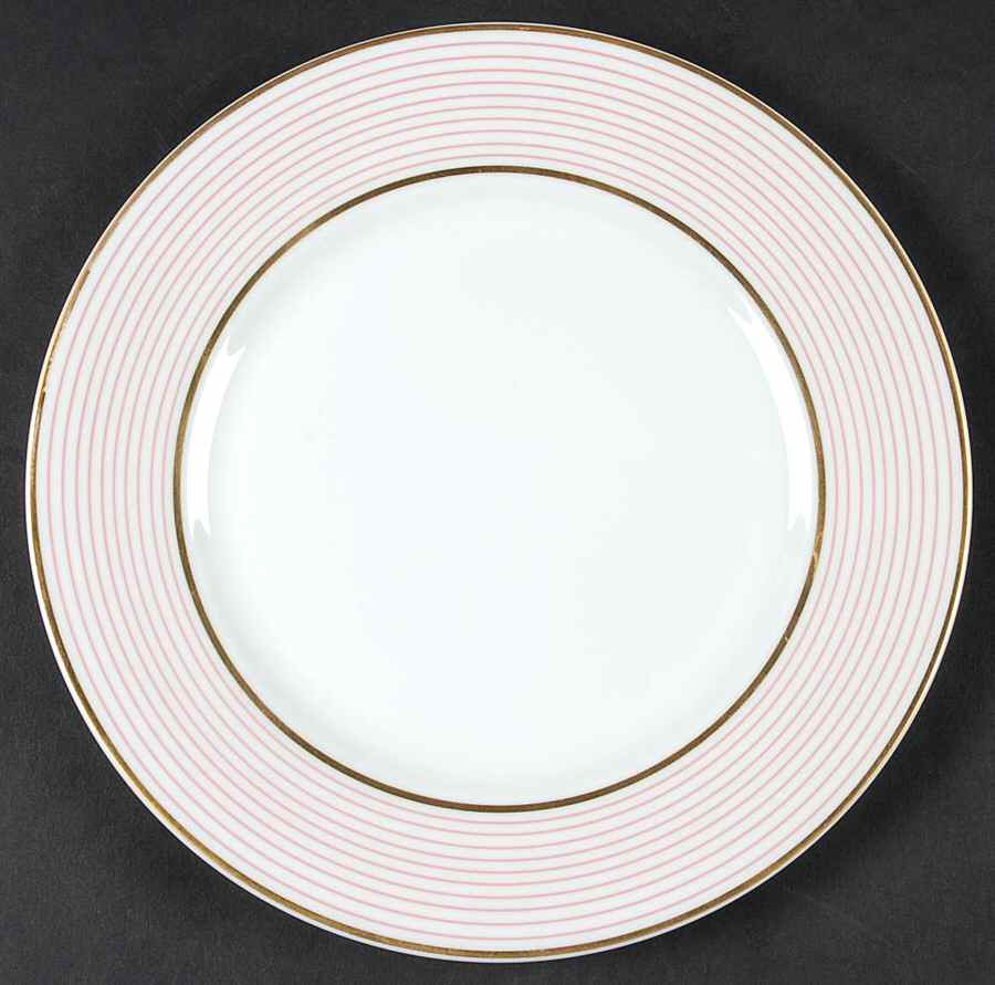 Crinoline Pink Salad Plate by Ceralene-1