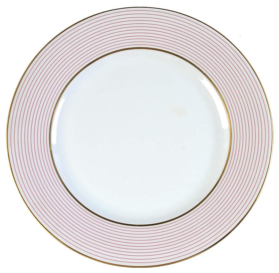 Crinoline Pink Dessert Luncheon Plate by Ceralene-1