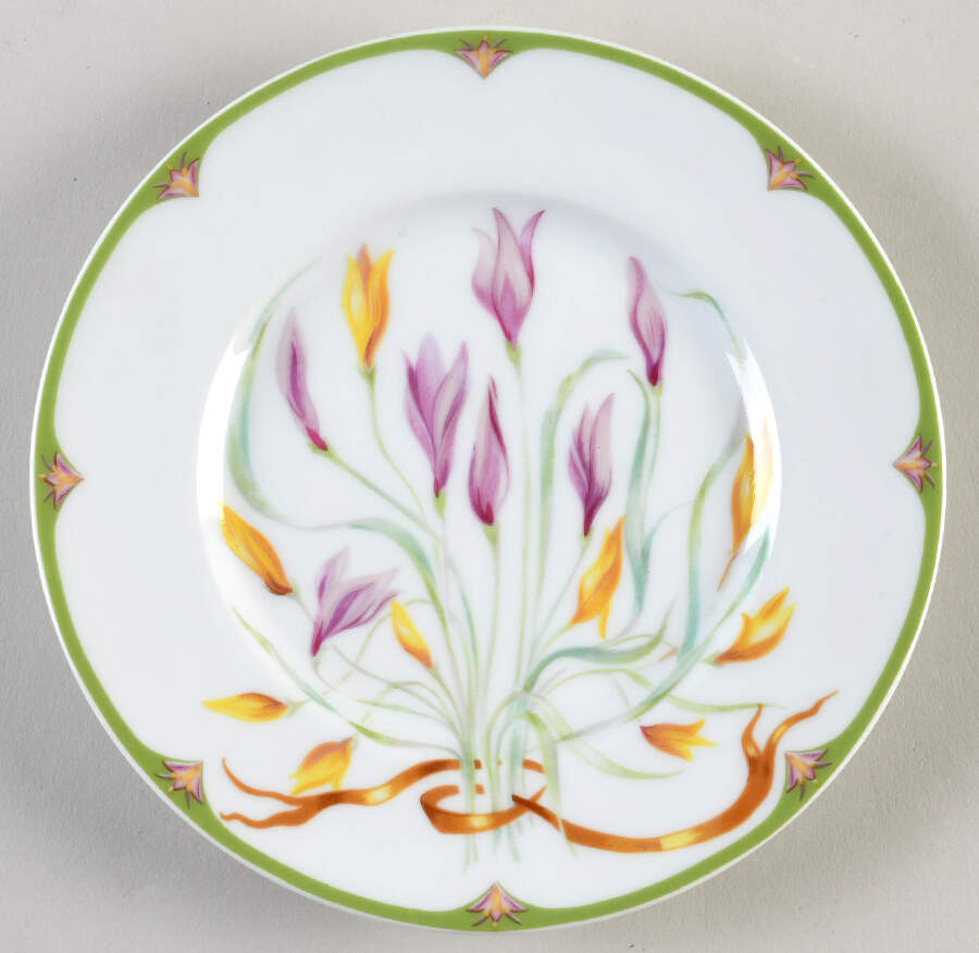 Crocus Bread & Butter Plate by Ceralene-1
