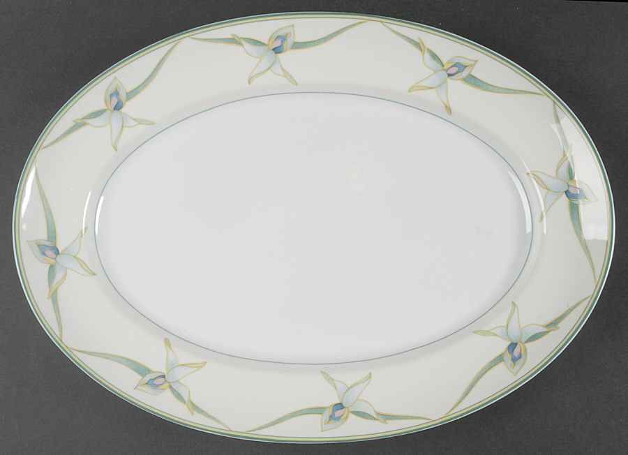 Danse De Printemps 14" Oval Serving Platter by Ceralene-1