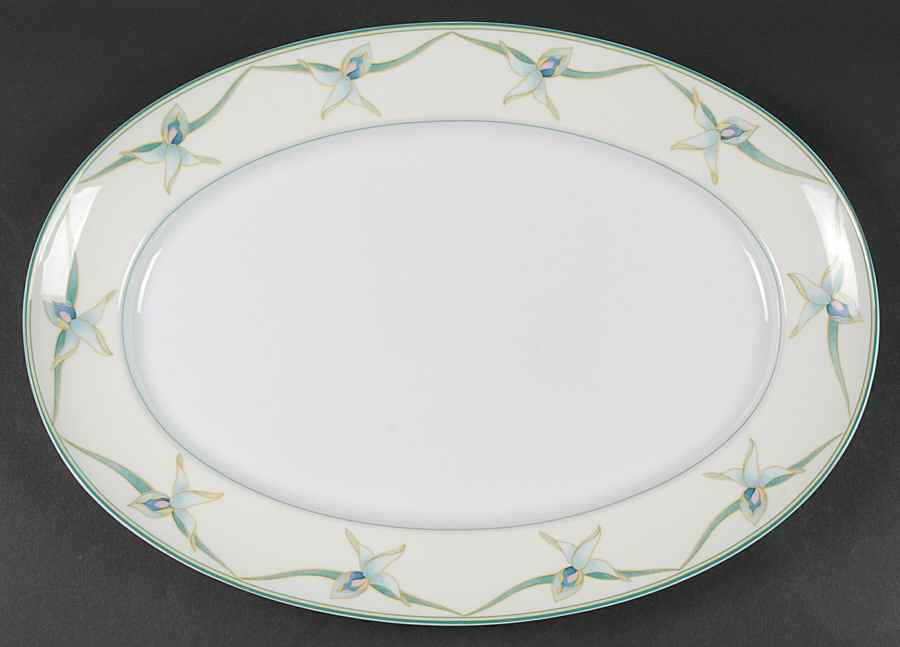 Danse De Printemps 16" Oval Serving Platter by Ceralene-1