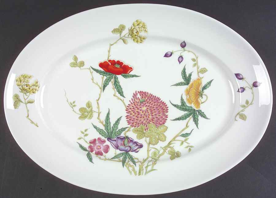 Dioraflor 14" Oval Serving Platter by Ceralene-1