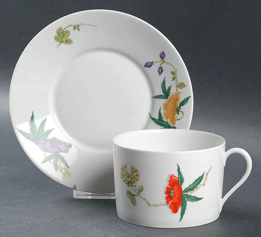 Dioraflor Breakfast Cup & Saucer Set by Ceralene-1