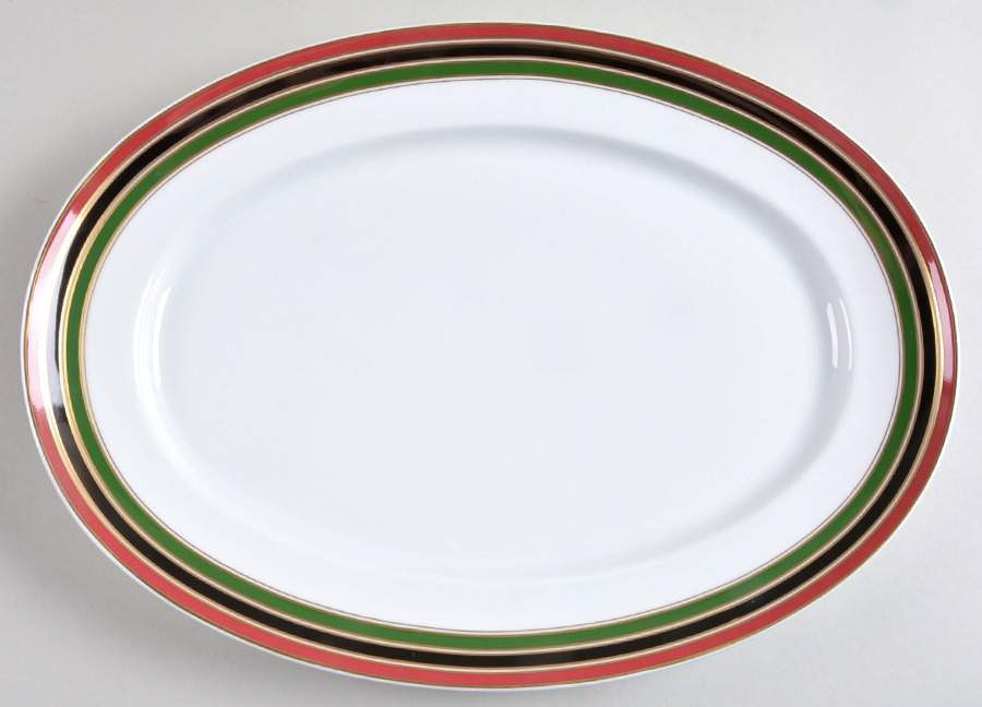 Diplomat 3 16" Oval Serving Platter by Ceralene-1