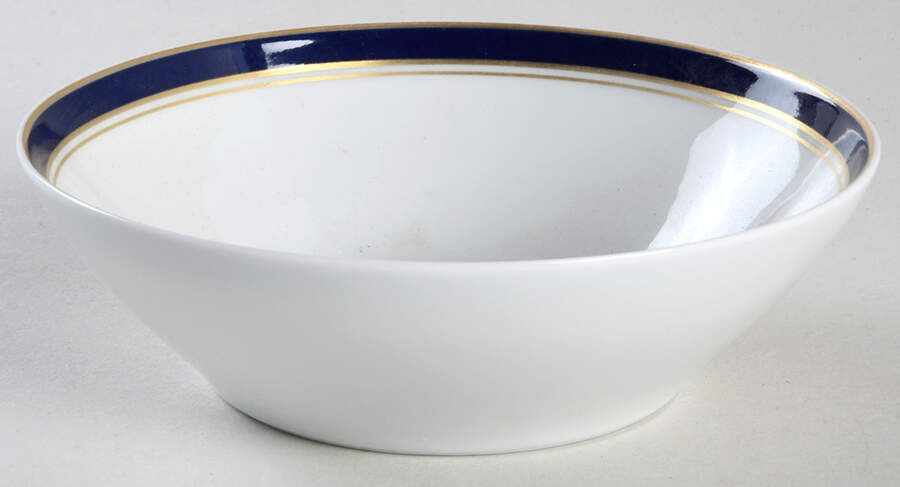 Diplomat Blue Fruit/Dessert (Sauce) Bowl by Ceralene-1