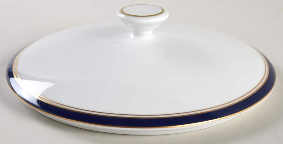 Diplomat Blue Lid for Round Vegetable by Ceralene-1