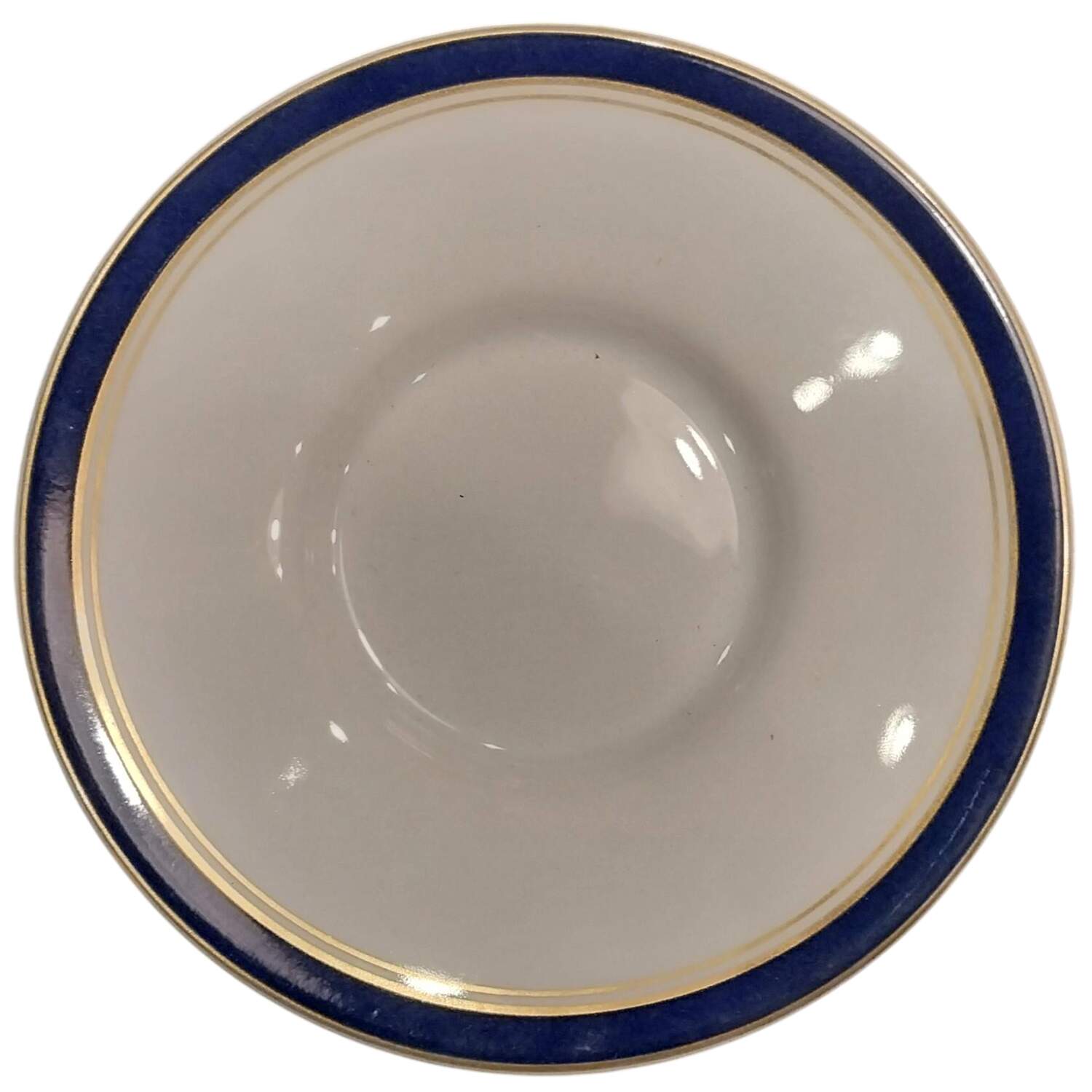 Diplomat Blue Saucer for Demitasse Cup by Ceralene-1