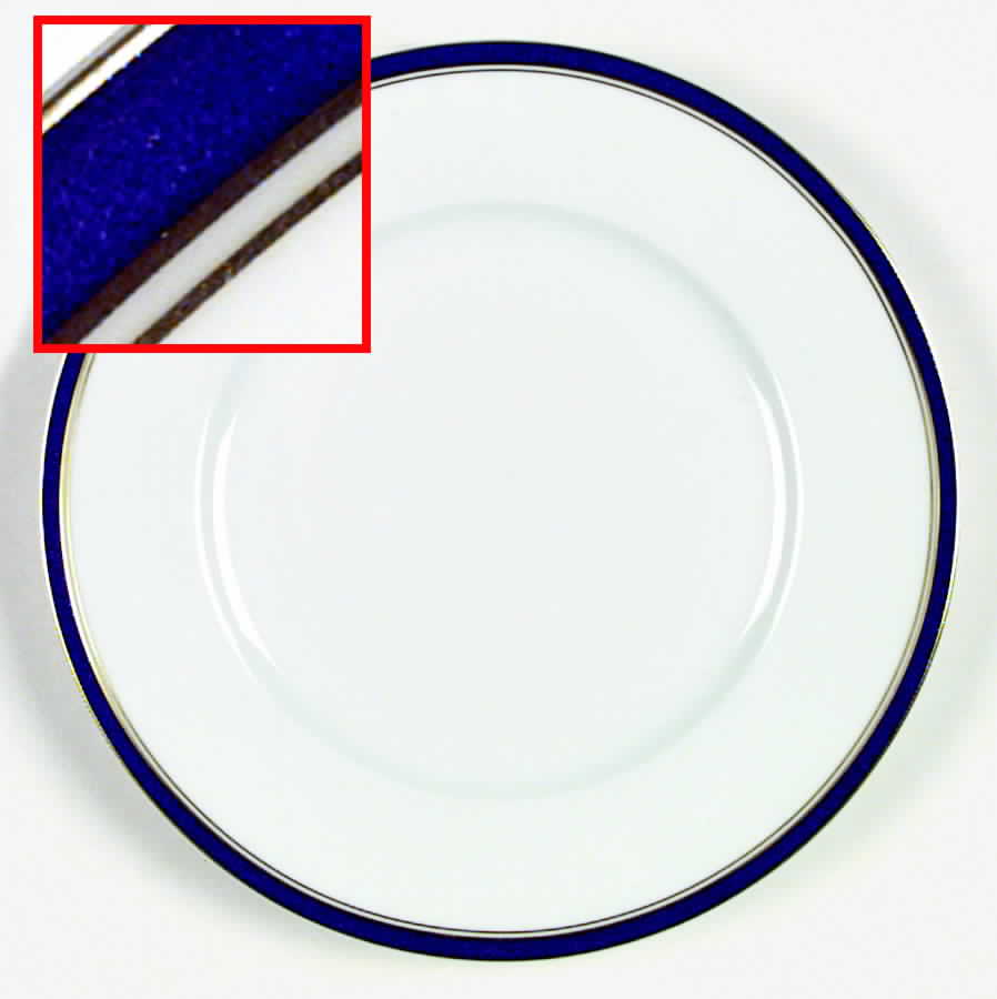 Diplomat Blue Dinner Plate by Ceralene-1